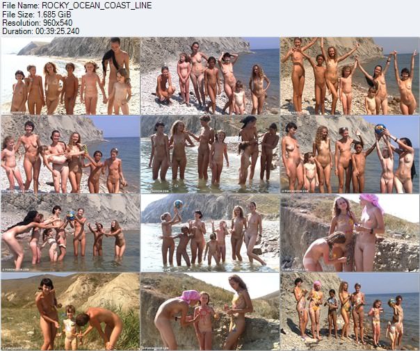 Mädchen Nudisten Video - Rocky Ocean Coast Line Mädchen Nudisten Video - Rocky Ocean Coast Line