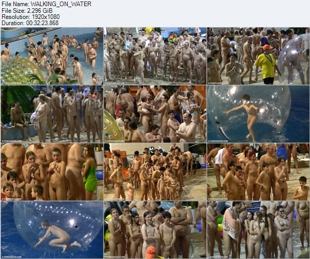 Auf Wasser spazieren gehen - Nudisten Pool Center Video Auf Wasser spazieren gehen - Nudisten Pool Center Video